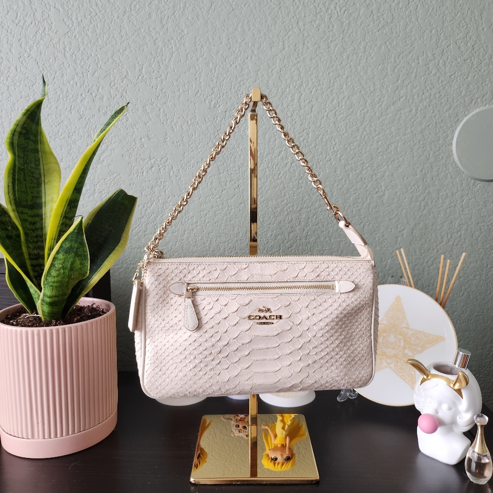 Coach Nolita 24 Chalk Python RARE